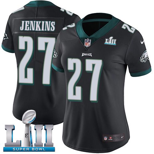 Women Philadelphia Eagles #27 Jenkins Black Limited 2018 Super Bowl NFL Jerseys